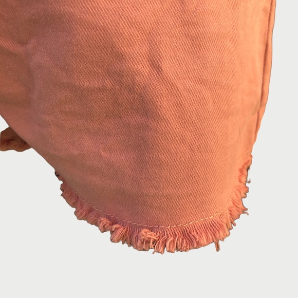 Listicle Women’s Shorts Medium Rose Raw Hem Stretch Summer Vacation Casual Beach - Picture 9 of 10